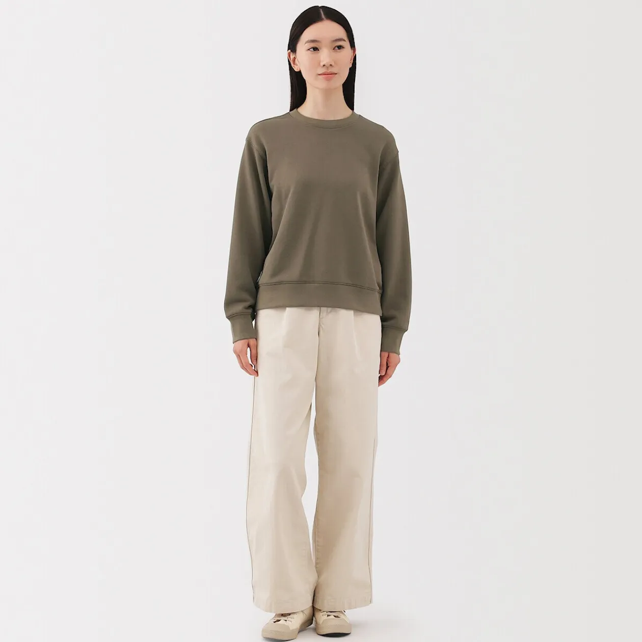 Pulls Et Cardigans|Hoodies Et Sweatshirts^Muji Sweat‐shirt en mélange de coton pour femme