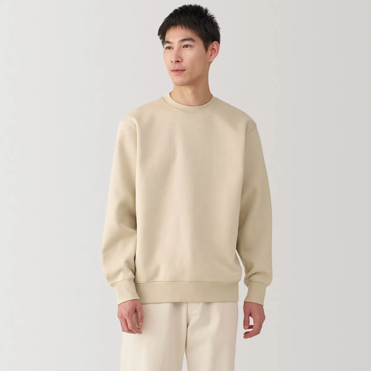 Pulls Et Cardigans|Hoodies Et Sweatshirts^Muji Sweat‐shirt ras‐du‐cou homme Ivoire