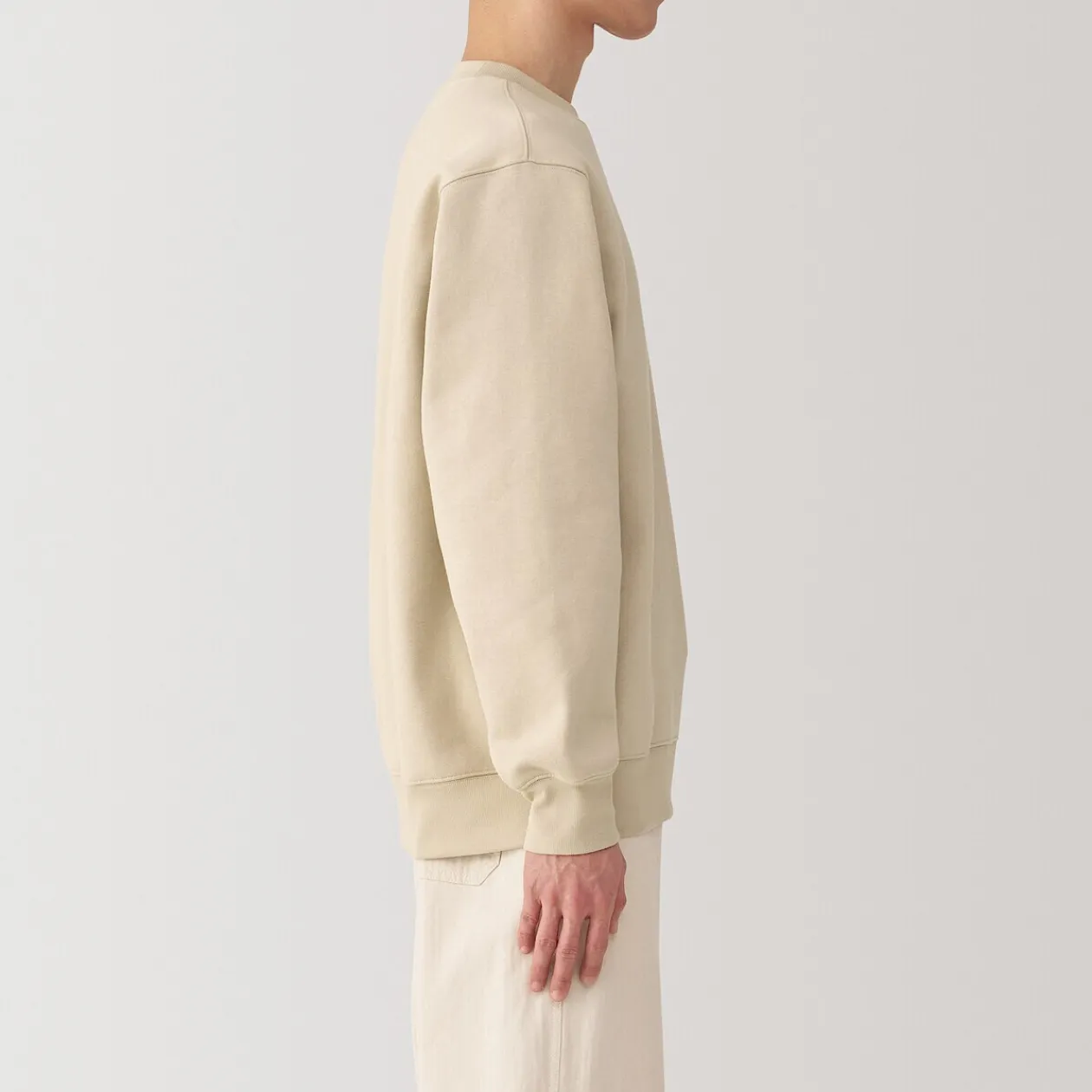Pulls Et Cardigans|Hoodies Et Sweatshirts^Muji Sweat‐shirt ras‐du‐cou homme Ivoire