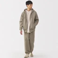 Pulls Et Cardigans|Hoodies Et Sweatshirts^Muji Sweatshirt zippé en coton mélangé à capuche homme