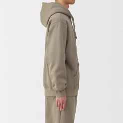 Pulls Et Cardigans|Hoodies Et Sweatshirts^Muji Sweatshirt zippé en coton mélangé à capuche homme