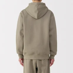 Pulls Et Cardigans|Hoodies Et Sweatshirts^Muji Sweatshirt zippé en coton mélangé à capuche homme