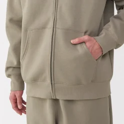 Pulls Et Cardigans|Hoodies Et Sweatshirts^Muji Sweatshirt zippé en coton mélangé à capuche homme