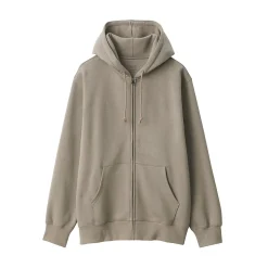 Pulls Et Cardigans|Hoodies Et Sweatshirts^Muji Sweatshirt zippé en coton mélangé à capuche homme