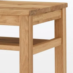 Lits^Muji Table de nuit en chêne