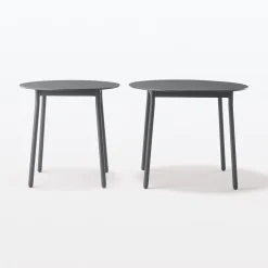 Tables^Muji Table en aluminium - Grande - Gris foncé