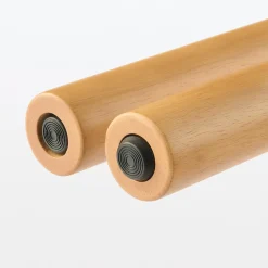 Tables^Muji Table en hévéa avec plateau mélaminé rectangulaire ‐ M