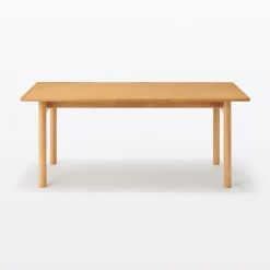 Tables^Muji Table en hévéa rectangulaire ‐ L