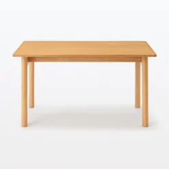 Tables^Muji Table en hévéa rectangulaire ‐ M