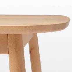 Tables^Muji Table en être massif à pieds arrondis ‐ Moyenne