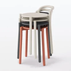 Chaises, Bancs Et Tabourets^Muji Tabouret en aluminium - Gris clair