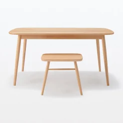 Chaises, Bancs Et Tabourets^Muji Tabouret en être massif à pieds arrondis