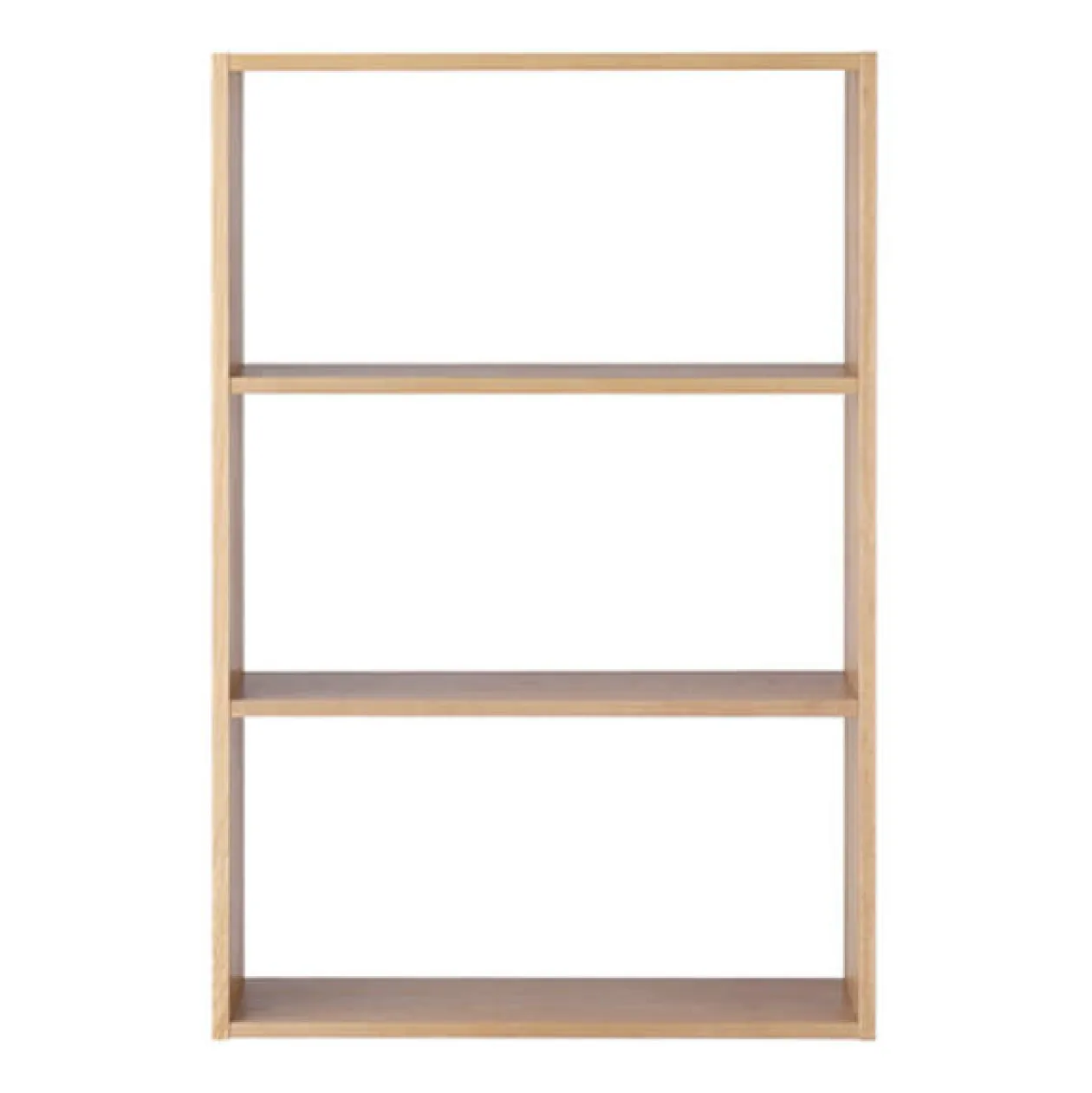 Étagères Modulables En Bois^Muji Étagère additionnelle large en chêne ‐ 3 niveaux (Dont Eco‐part. 1,80 €)