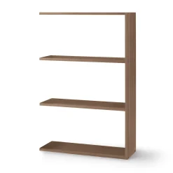 Étagères Modulables En Bois^Muji Étagère additionnelle large en noyer ‐ 3 niveaux (Dont Eco‐part. 1,80 €)
