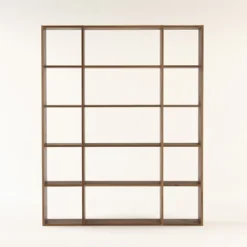 Étagères Modulables En Bois^Muji Étagère additionnelle large en chêne ‐ 5 niveaux (Dont Eco‐part. 2,80 €)