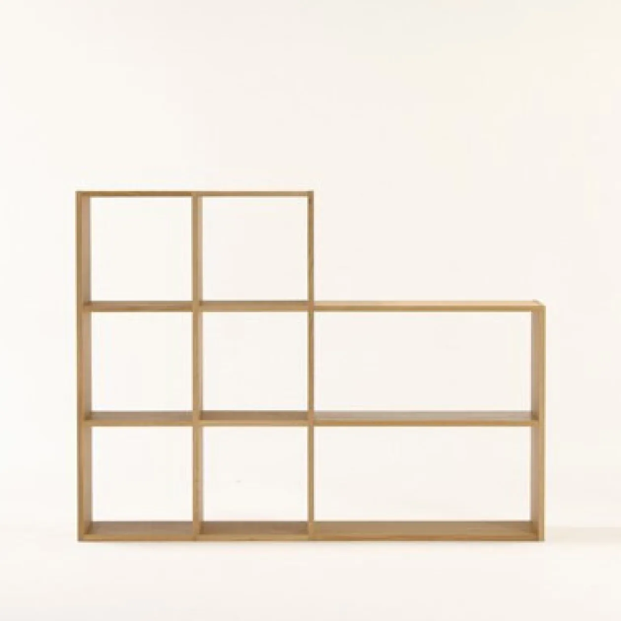 Étagères Modulables En Bois^Muji Étagère additionnelle large en chêne ‐ 2 niveaux (Dont Eco‐part. 1,80 €)