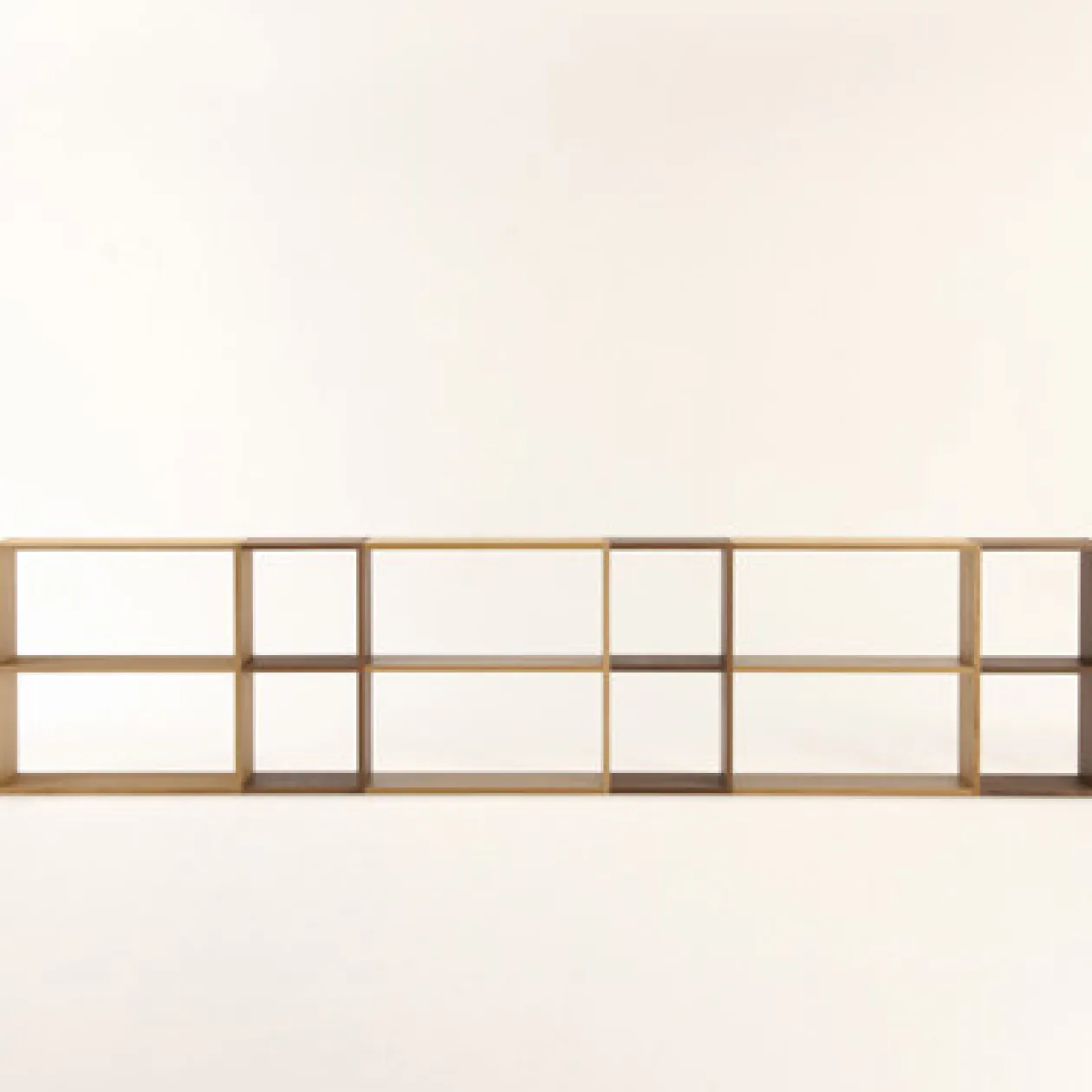 Étagères Modulables En Bois^Muji Étagère additionnelle large en chêne ‐ 2 niveaux (Dont Eco‐part. 1,80 €)