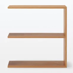 Étagères Modulables En Bois^Muji Étagère additionnelle large en chêne ‐ 2 niveaux (Dont Eco‐part. 1,80 €)
