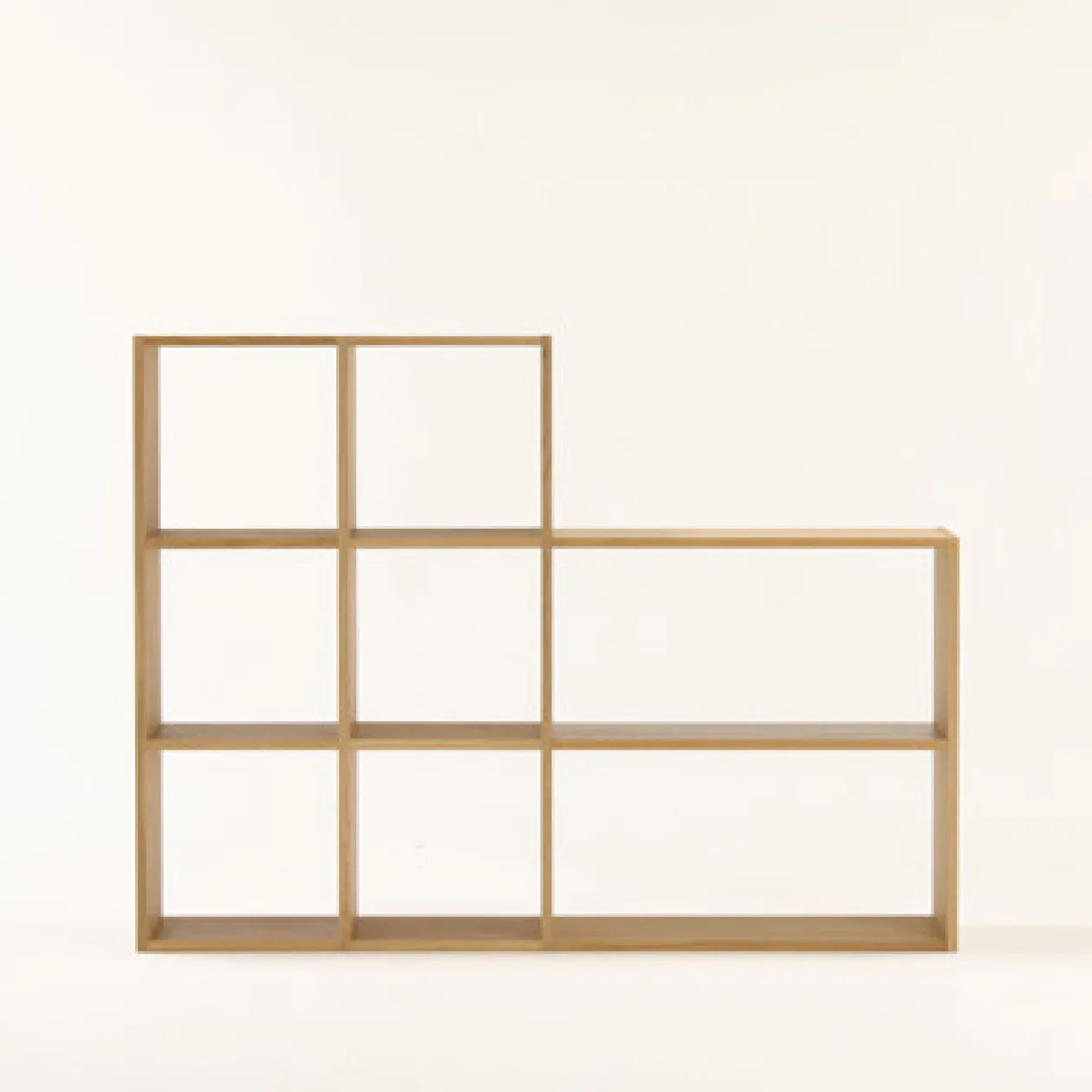 Étagères Modulables En Bois^Muji Étagère additionnelle large en chêne ‐ 2 niveaux (Dont Eco‐part. 1,80 €)