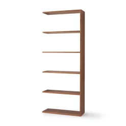 Étagères Modulables En Bois^Muji Étagère additionnelle large en noyer ‐ 5 niveaux (Dont Eco‐part. 2,80 €)