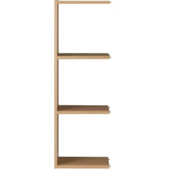 Étagères Modulables En Bois^Muji Étagère additionnelle étroite en chêne ‐ 3 niveaux (Dont Eco‐part. 0,82 €)