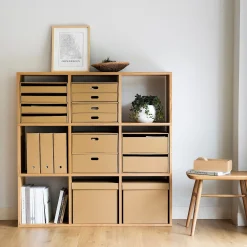 Étagères Modulables En Bois^Muji Étagère additionnelle étroite en chêne ‐ 3 niveaux (Dont Eco‐part. 0,82 €)