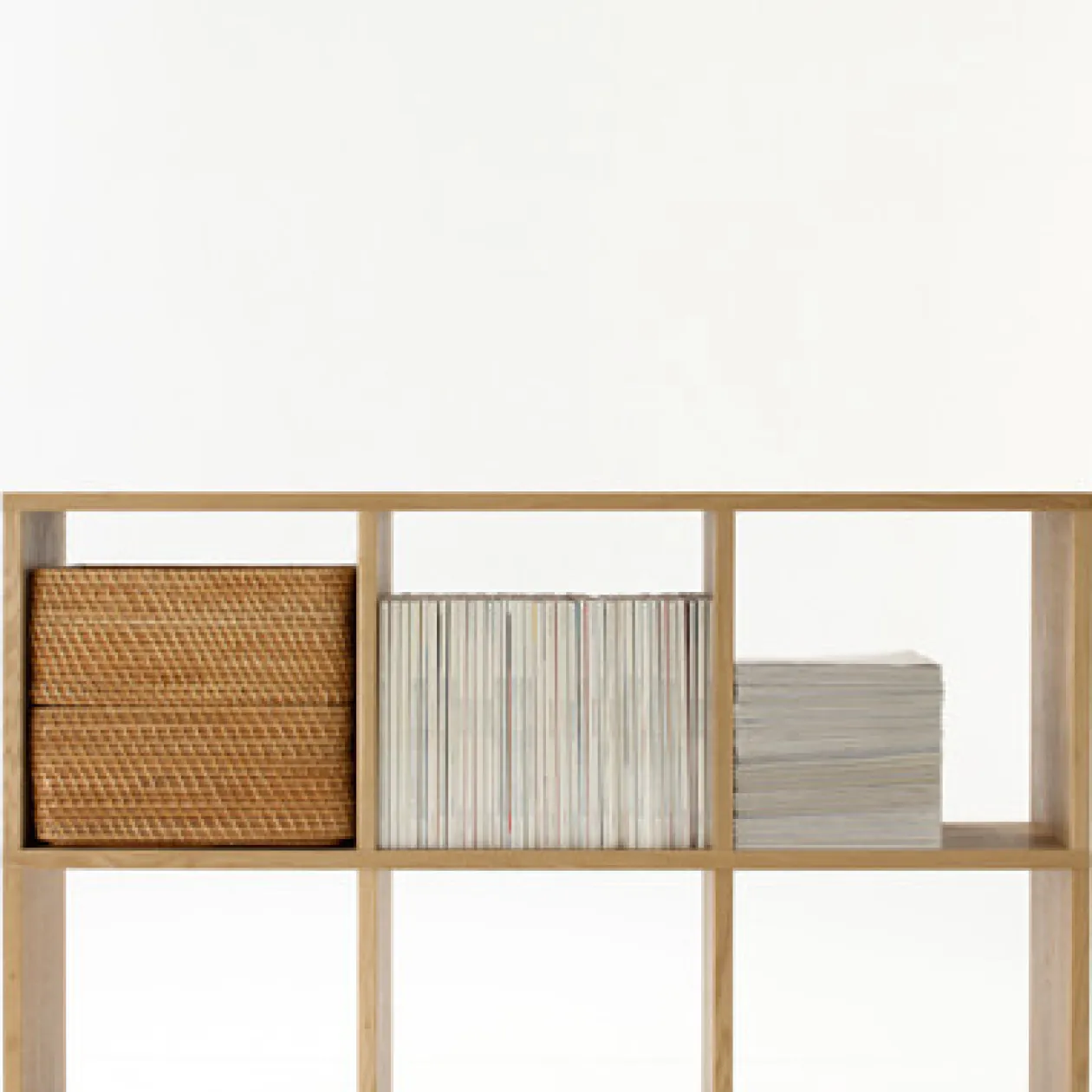 Étagères Modulables En Bois^Muji Étagère additionnelle étroite en chêne ‐ 3 niveaux (Dont Eco‐part. 0,82 €)