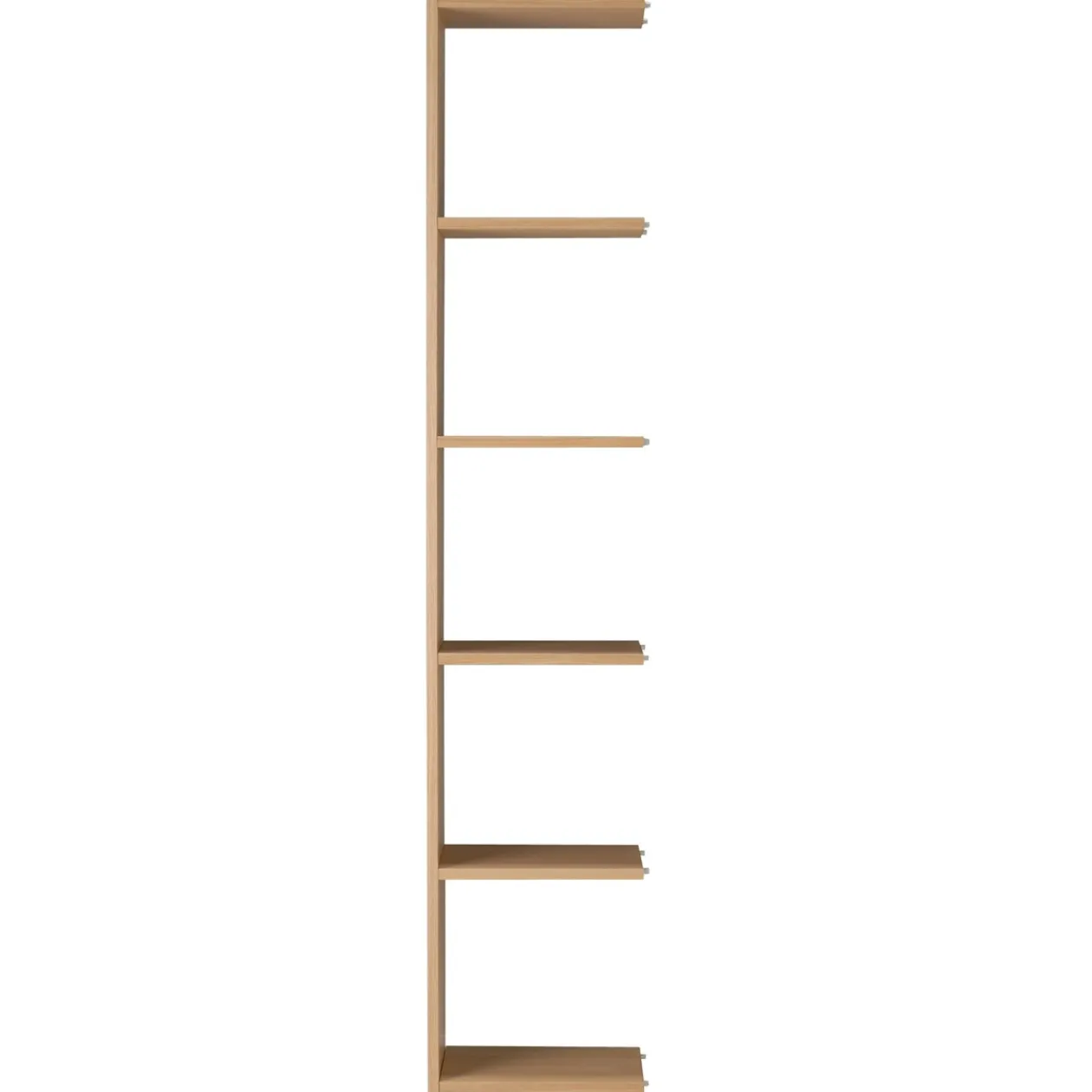 Étagères Modulables En Bois^Muji Étagère additionnelle étroite en chêne ‐ 5 niveaux (Dont Eco‐part. 1,80 €)