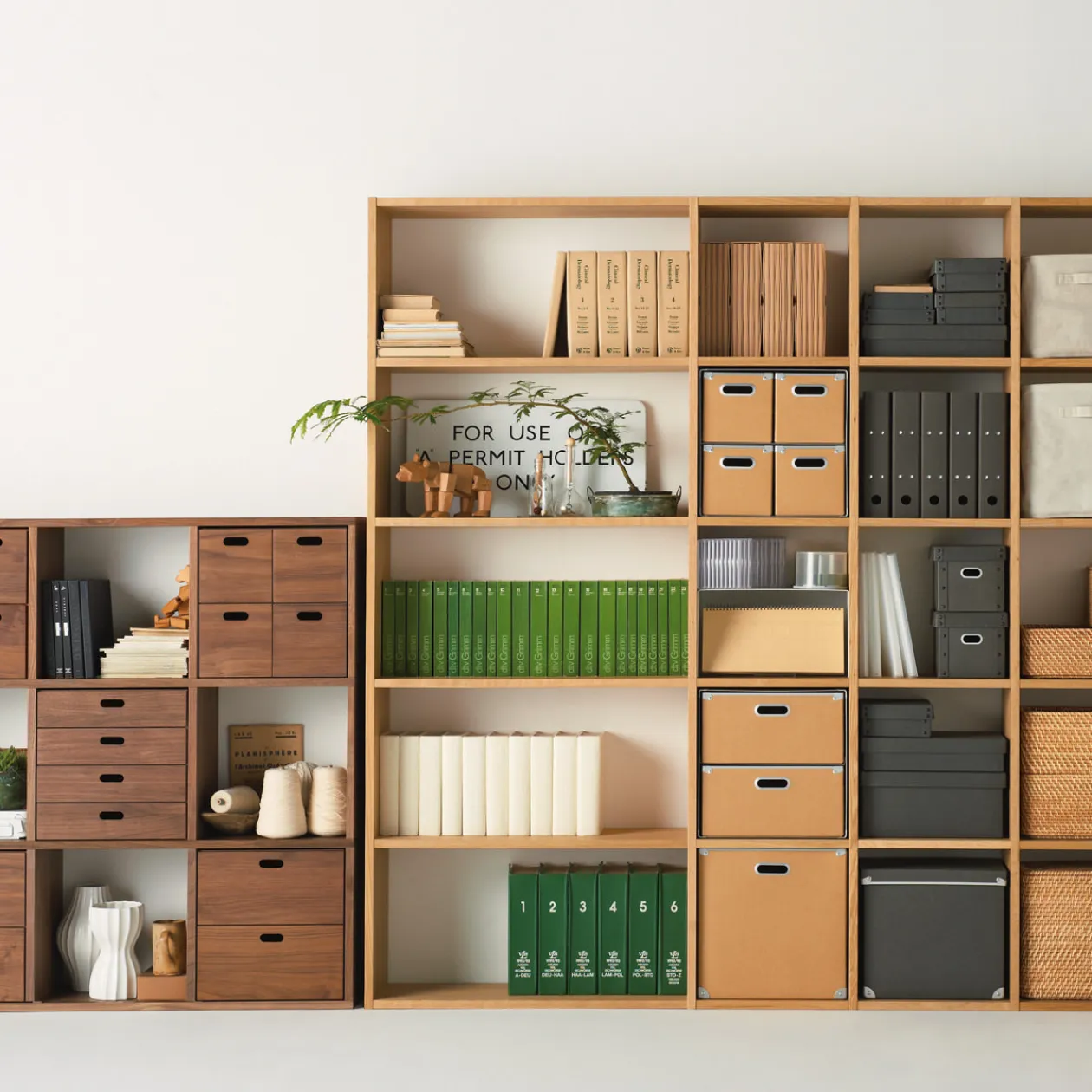 Étagères Modulables En Bois^Muji Étagère additionnelle étroite en noyer ‐ 3 niveaux (Dont Eco‐part. 1,80 €)