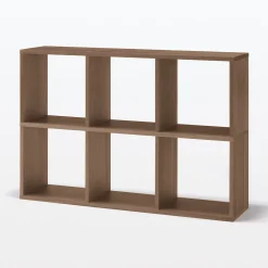 Étagères Modulables En Bois^Muji Étagère additionnelle étroite en noyer ‐ 3 niveaux (Dont Eco‐part. 1,80 €)