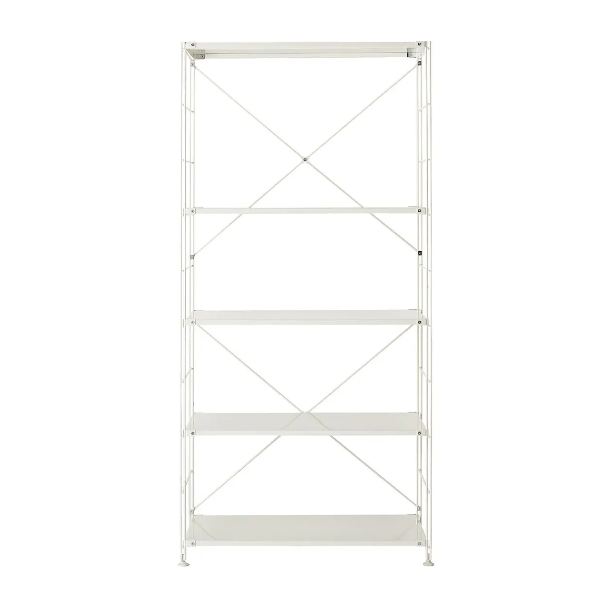 Étagères En Pin Et En Acier^Muji Étagère en acier gris clair - Large, grande