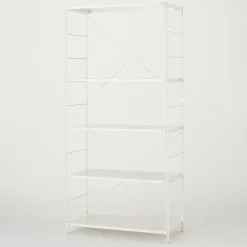 Étagères En Pin Et En Acier^Muji Étagère en acier gris clair - Large, grande