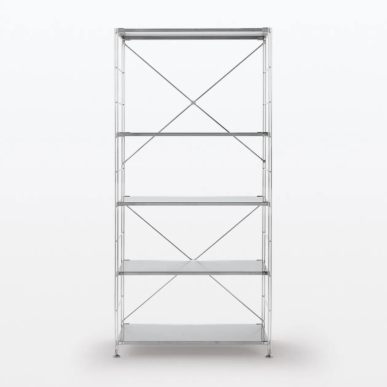 Étagères En Pin Et En Acier^Muji Étagère en acier inoxydable ‐ Large ‐ Grande (Dont Eco‐part. 1,80 €)