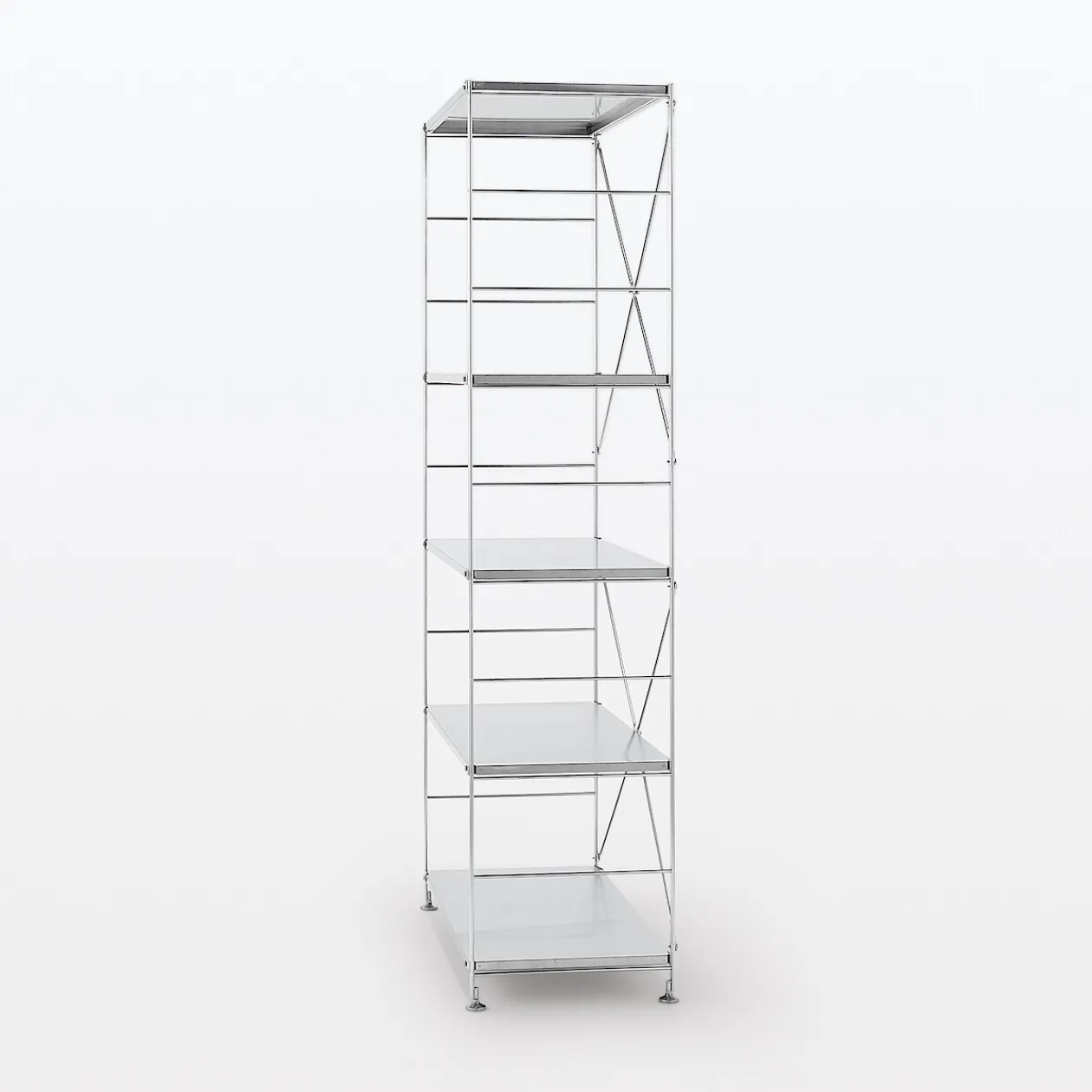 Étagères En Pin Et En Acier^Muji Étagère en acier inoxydable ‐ Large ‐ Grande (Dont Eco‐part. 1,80 €)