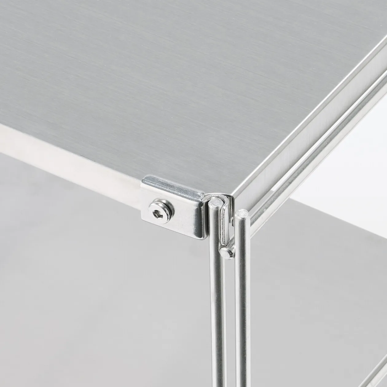 Étagères En Pin Et En Acier^Muji Étagère en acier inoxydable ‐ Large ‐ Grande (Dont Eco‐part. 1,80 €)