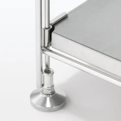 Étagères En Pin Et En Acier^Muji Étagère en acier inoxydable ‐ Large ‐ Grande (Dont Eco‐part. 1,80 €)