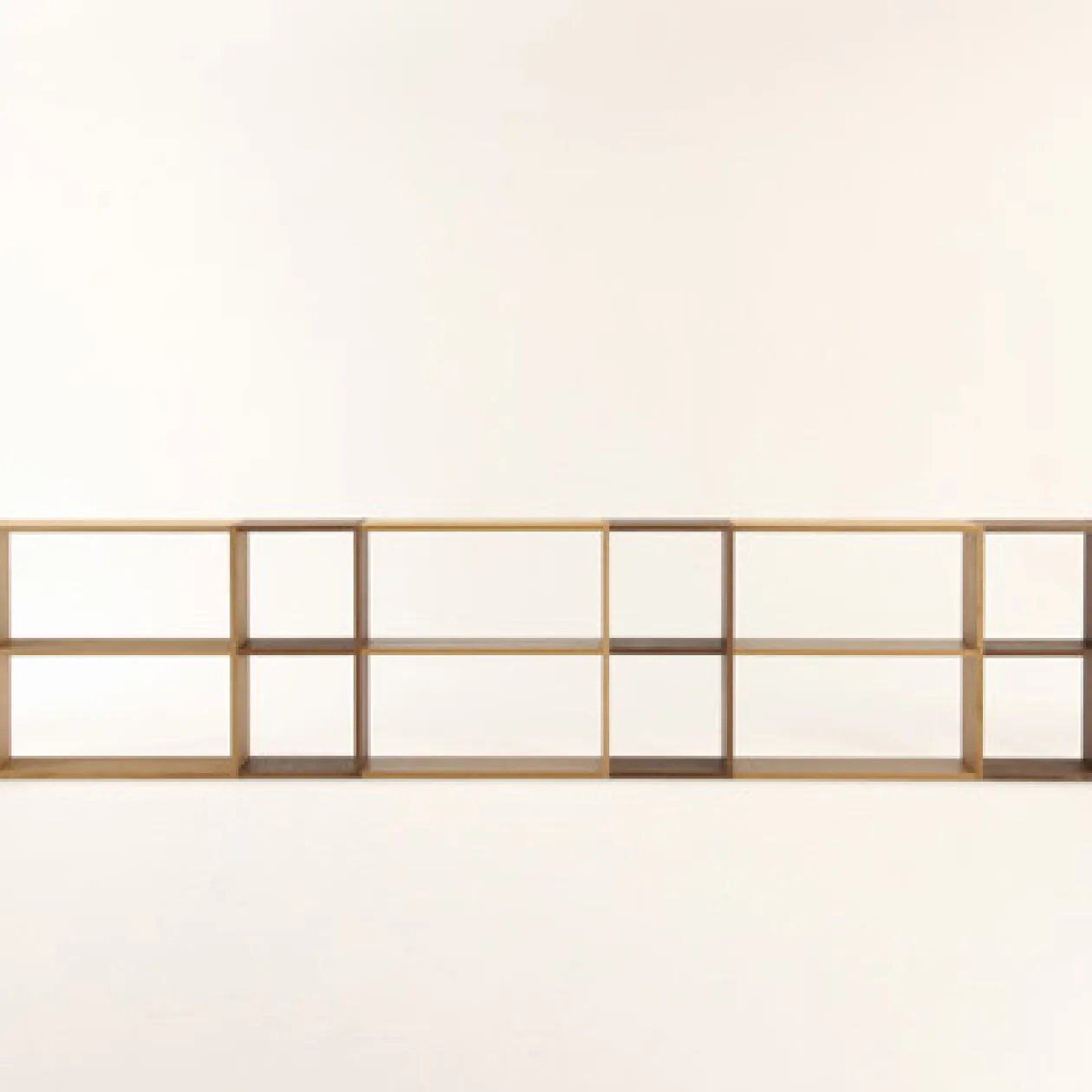 Étagères Modulables En Bois^Muji Étagère large en chêne ‐ 2 niveaux (Dont Eco‐part. 1,80€)