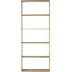 Étagères Modulables En Bois^Muji Étagère large en chêne ‐ 5 niveaux (Dont Eco‐part. 3,90 €)