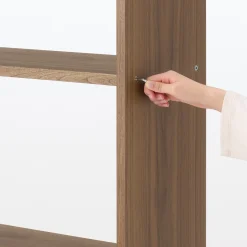 Étagères Modulables En Bois^Muji Étagère large en noyer ‐ 3 niveaux (Dont Eco‐part. 1,80 €)