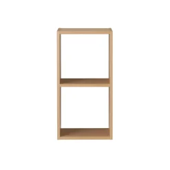 Étagères Modulables En Bois^Muji Étagère étroite en chêne ‐ 2 niveaux (Dont Eco‐part. 0,82 €)