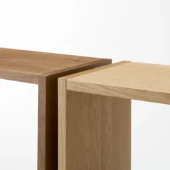 Étagères Modulables En Bois^Muji Étagère étroite en chêne ‐ 2 niveaux (Dont Eco‐part. 0,82 €)