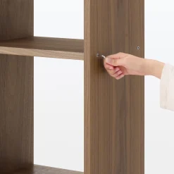 Étagères Modulables En Bois^Muji Étagère étroite en noyer ‐ 5 niveaux (Dont Eco‐part. 2,80 €)