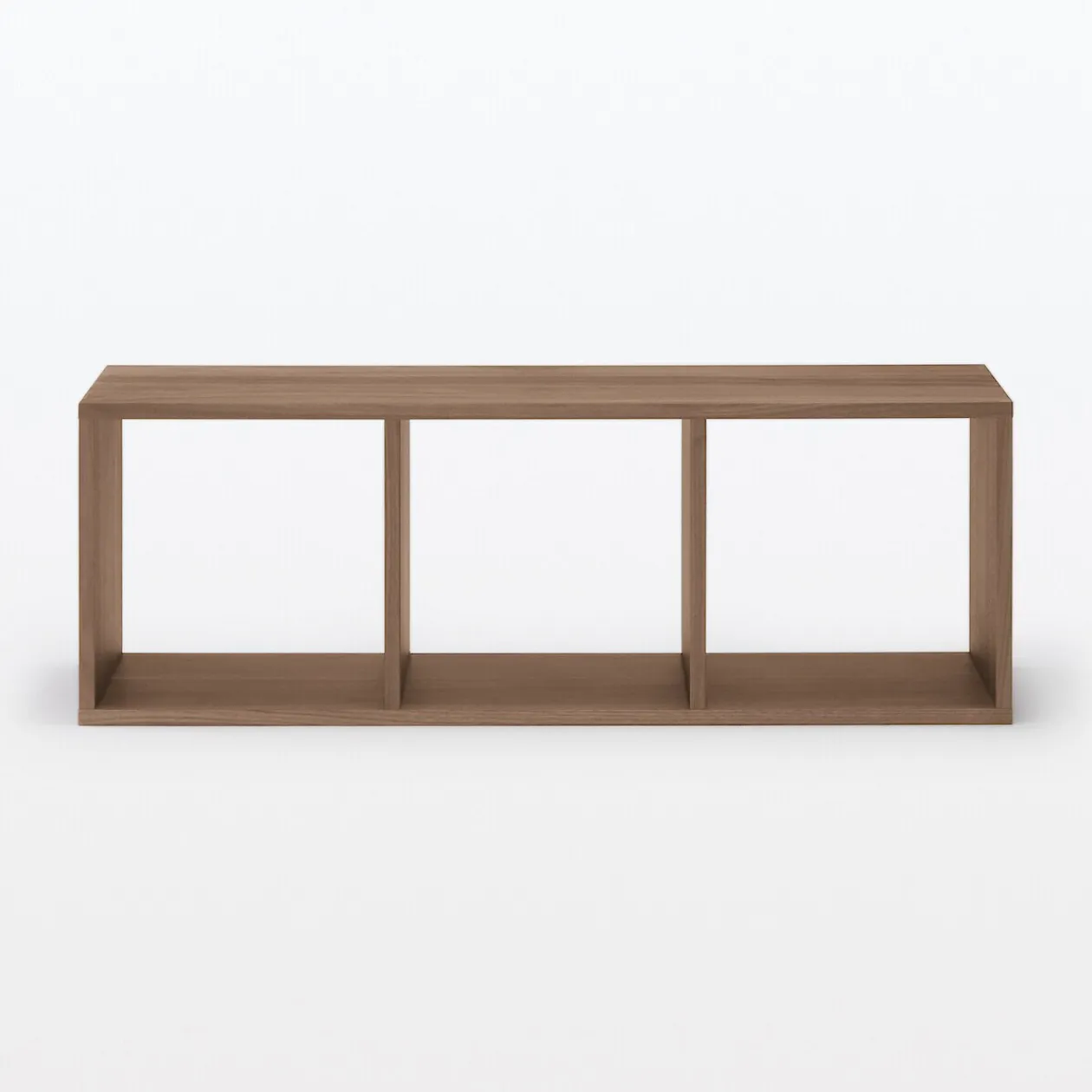 Étagères Modulables En Bois^Muji Étagère étroite en noyer ‐ 3 niveaux (Dont Eco‐part. 1,80 €)