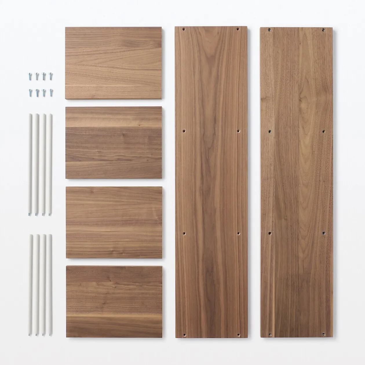 Étagères Modulables En Bois^Muji Étagère étroite en noyer ‐ 3 niveaux (Dont Eco‐part. 1,80 €)