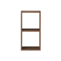 Étagères Modulables En Bois^Muji Étagère étroite en noyer ‐ 2 niveaux (Dont Eco‐part. 0,82 €)