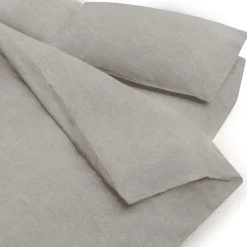 Draps De Lit^Muji Taie d'oreiller en coton délavé  (Lot de 2)