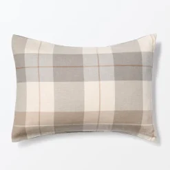 Draps De Lit^Muji Taie d'oreiller en flanelle de coton - Moyenne