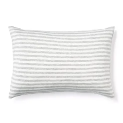 Draps De Lit^Muji Taie d'oreiller en jersey de coton