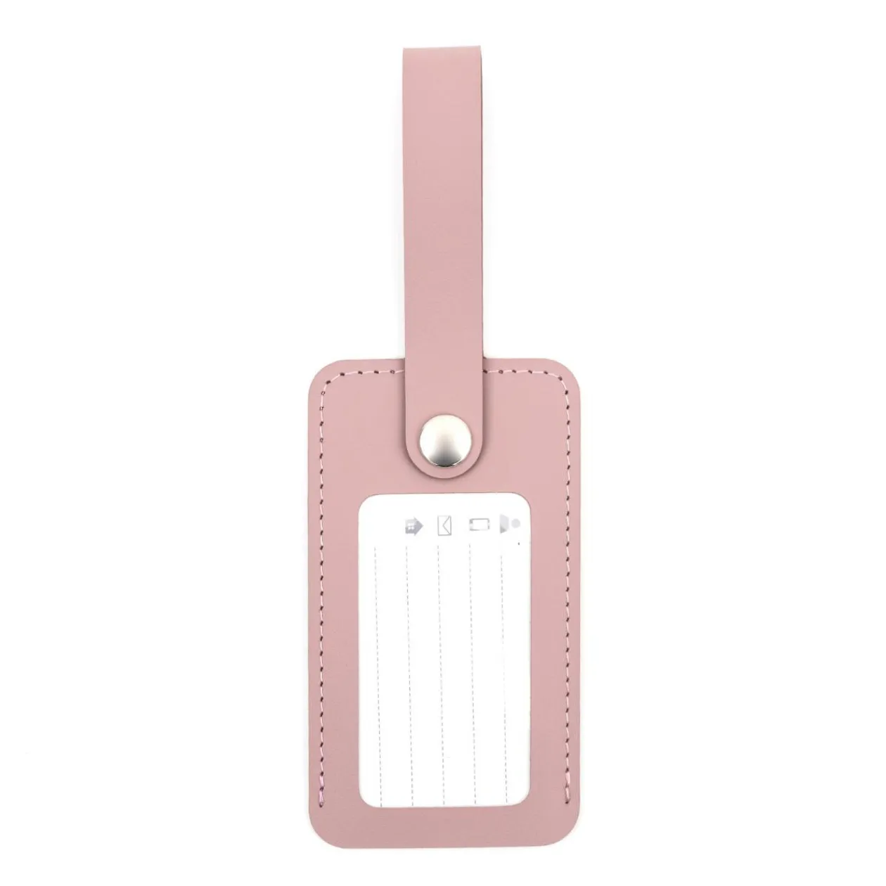 Accessoires De Voyage^Muji Étiquette de bagage en cuir recyclé - Rosa