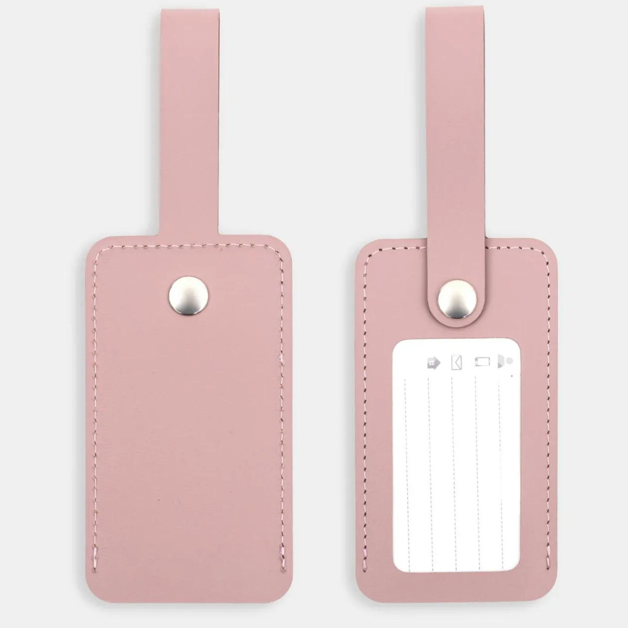 Accessoires De Voyage^Muji Étiquette de bagage en cuir recyclé - Rosa